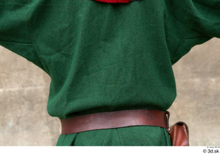 Photos Medieval Servant in suit 4 Green gambeson Medieval clothing medieval servant upper body 0001.jpg